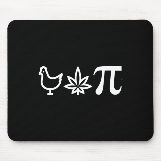 Mousepad Marcha de Números de Matemática do Pie de Pote de  (Frente)