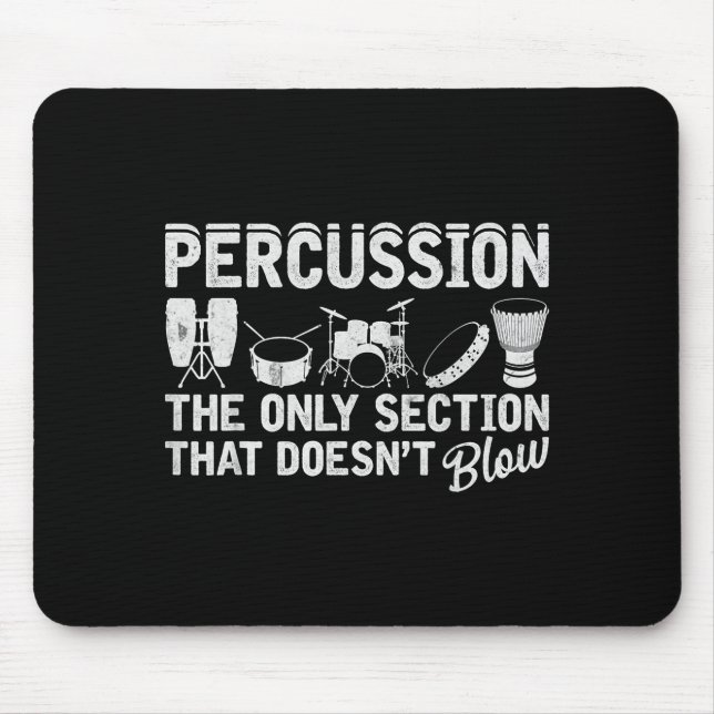 Mousepad Marching Band Percussion For Percussionist Drummer (Frente)