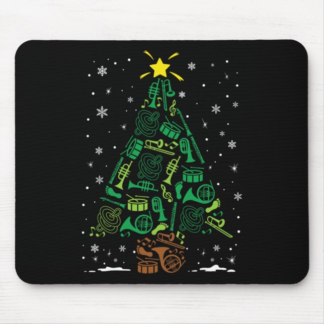 Mousepad Marching Nd Instrument Family Matching Christmas T (Frente)