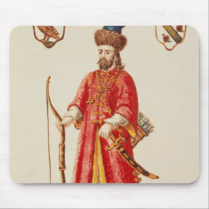Mousepad Marco Polo vestiu-se no traje do tártaro