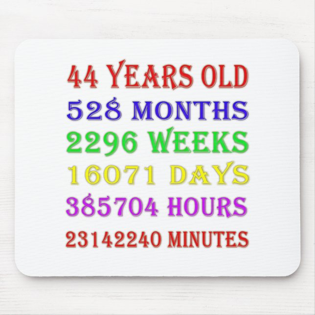 Mousepad Marcos de 44 Birthday (Frente)
