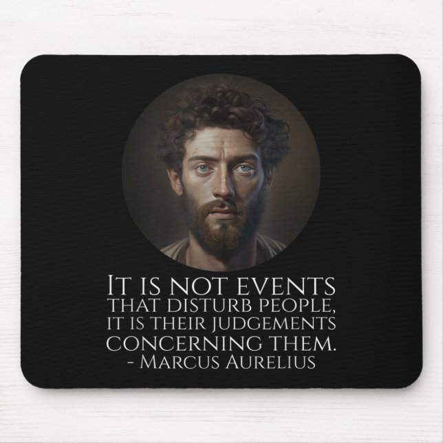 Mousepad Marcus Aurélio - Filosofia Histórica Romana Antiga (Frente)