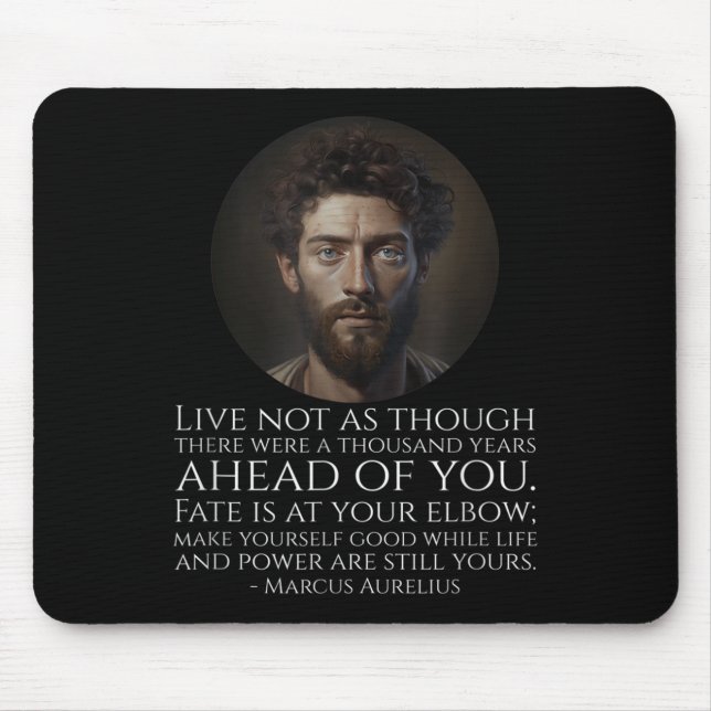 Mousepad Marcus Aurelius Stoicismo - Filosofia Estática Rom (Frente)