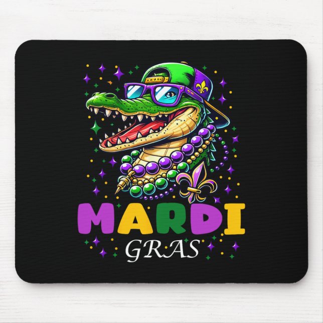 Mousepad Mardi Gras 2025 Para Mulheres Homens (Frente)