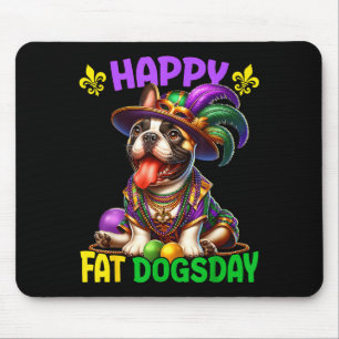 Mousepad Mardi Gras Bulldog Francês Gordos Dogsday Frenchie