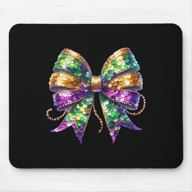 Mousepad Mardi Gras Coquette Arco Fat Terça-feira Nova Orle (Frente)