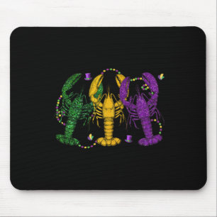 Mousepad Mardi Gras Crawfish Funny Retro Parade Costume Adu