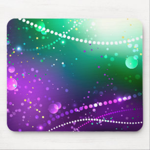 Mousepad Mardi Gras Festivo Purple Background