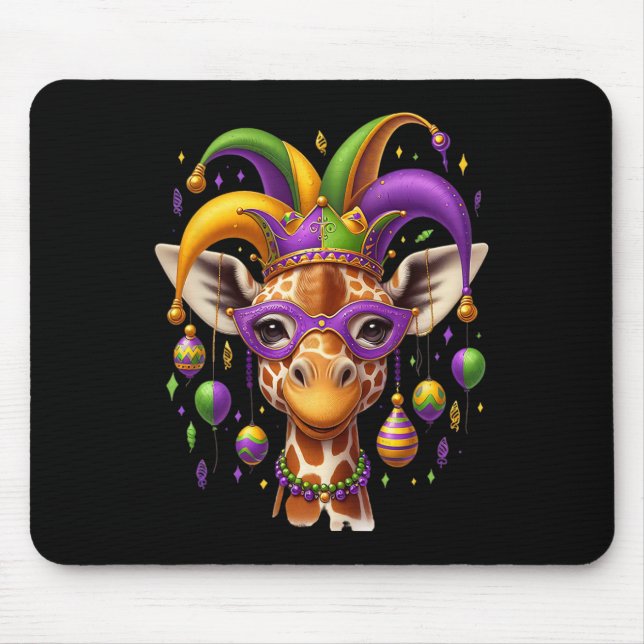 Mousepad Mardi Gras Giraffe (Frente)