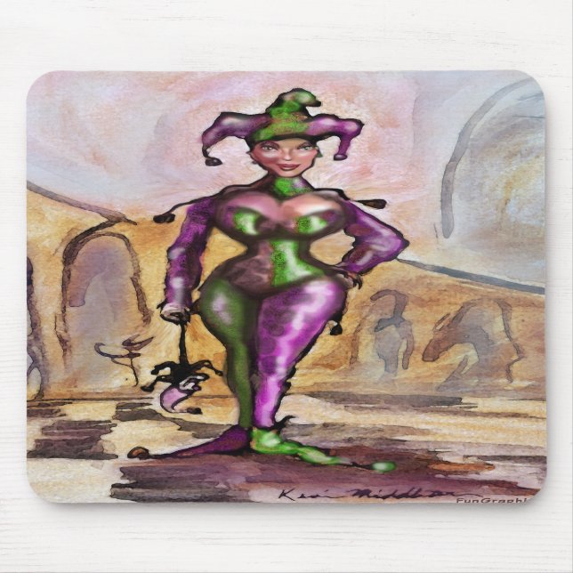 Mousepad Mardi Gras Jester (Frente)