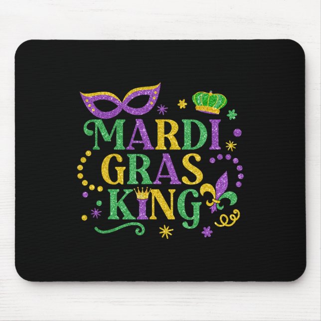 Mousepad Mardi Gras King Fun Parade Mardi Gras Carnaval Cos (Frente)