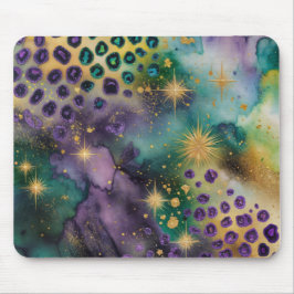 Mousepad Mardi Gras Purple e Green Leo Vibes