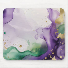 Mousepad Mardi Gras Vibes Watercolor Tinta