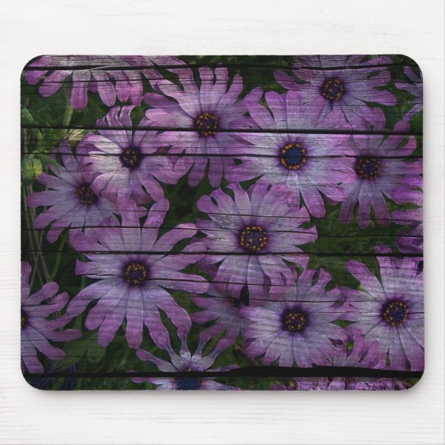 Mousepad Margarida Conselho roxa do País Ocidental Primitiv (Frente)