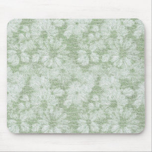Mousepad Margarida Floral Verde Lima Aveludado