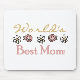Mousepad Margaridas e mamã do mundo dos rosas a melhor