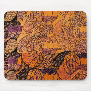 Mousepad Margaridas estilizados de Nouveau da arte -