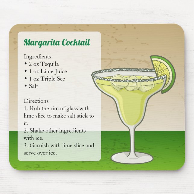 Mousepad Margarita Recipe (Frente)