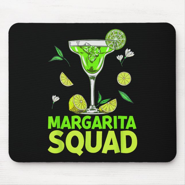 Mousepad Margarita Squad Cinco De Mayo Costumes Para Mexica (Frente)