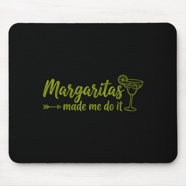 Mousepad Margaritas Me Fizeram Fazer Isso Divertido Cinco d (Frente)