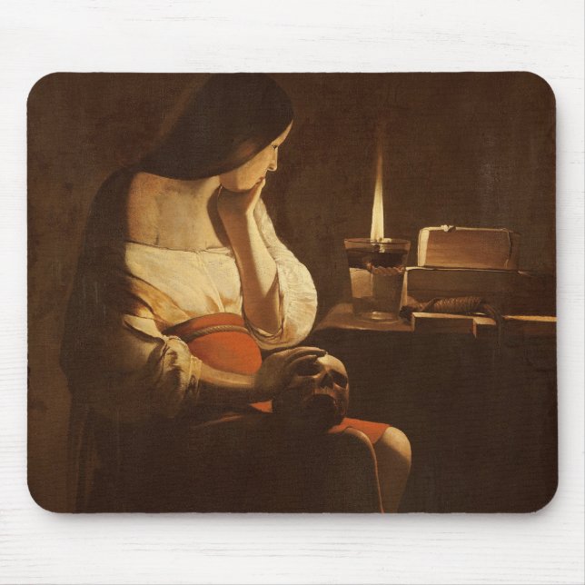 Mousepad Maria Madalena com uma luz da noite, 1630-35 (Frente)