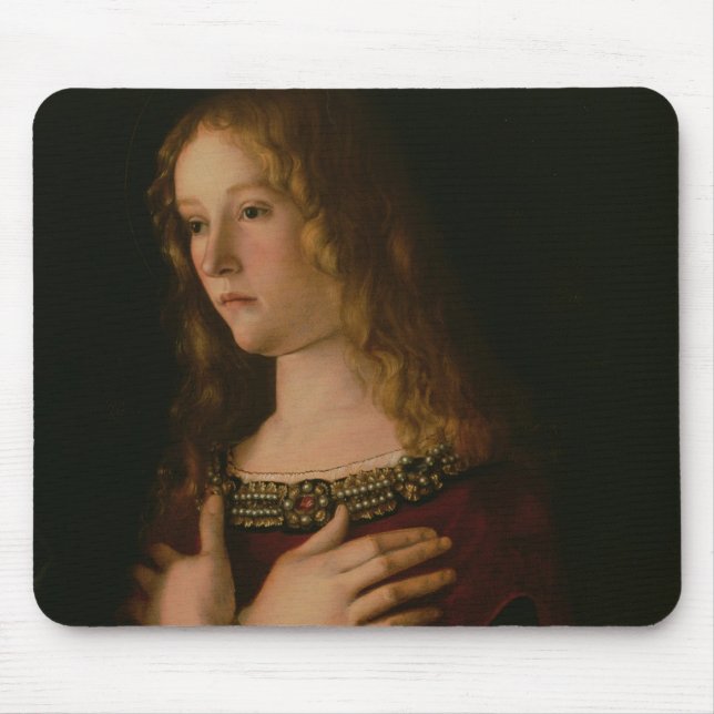 Mousepad Maria Madalena, detalhe do Virgin e criança w (Frente)