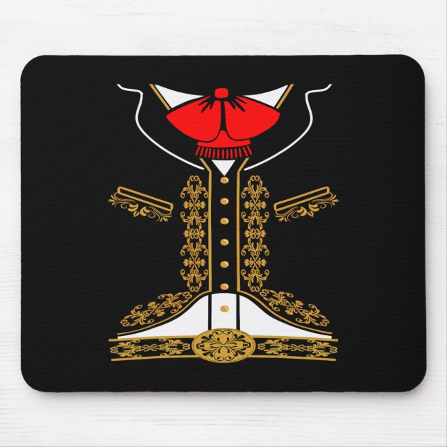 Mousepad Mariachi Charro Costume Mexicano Para Cinco De May (Frente)