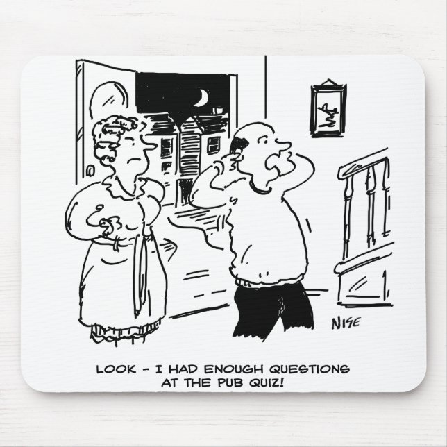 Mousepad Marido não quer questionar (Frente)