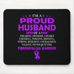 Mousepad Marido Orgulhoso De Fibromialgia Guerreira T