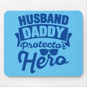 Mousepad Marido.Pai. Protetor. Herói.