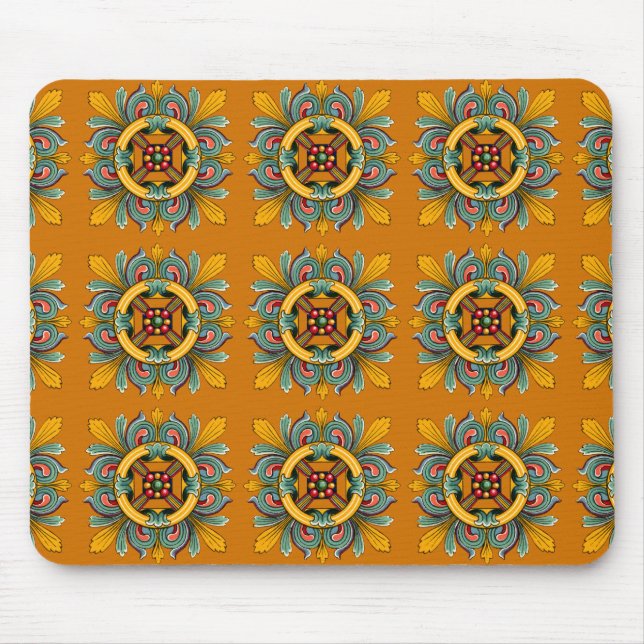 Mousepad Marigold Victorian Azulejo (Frente)