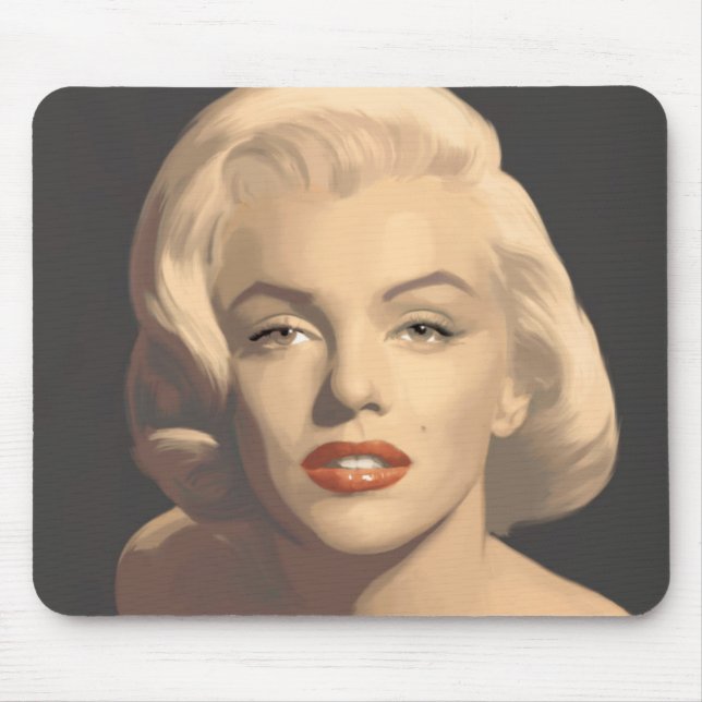 Mousepad Marilyn cinzenta gráfica (Frente)