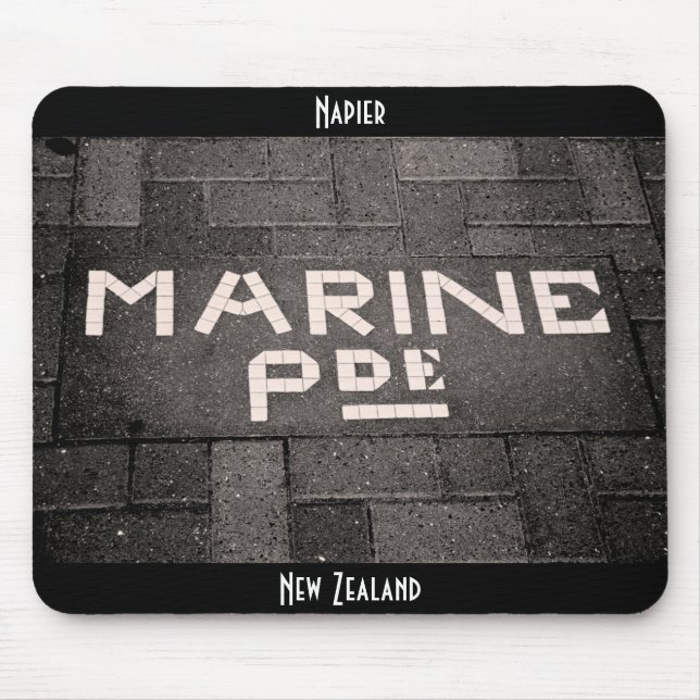 Mousepad Marine Parade, Napier, Nova Zelândia (Frente)