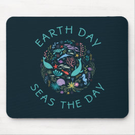 Mousepad Marinha Cega Vida Marinha "Seas the Day" Dia da Te