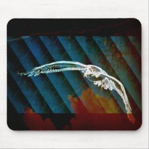 Mousepad Marinho Azul-Abstrato Oceano Aves para planadores