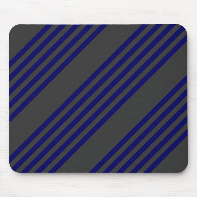 Mousepad Marinho azul e carvão cinco faixas (Frente)