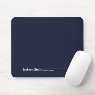 Mousepad Marinho azul moderno minimalista nome personalizad