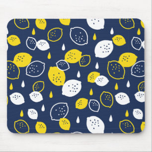Mousepad Marinho Blue Lemon Art - Refrescando o Citrus Desi