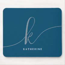 Marinho Monograma com na moda Script