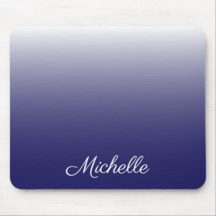 Mousepad Marinho ombre de gradiente personalizado azul