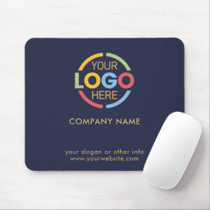 Mousepad Marinho personalizado Blue Empresa Logotipo comerc