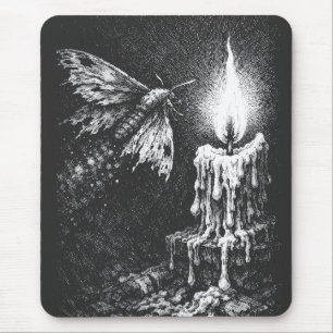 Mousepad Mariposa para a Chama — por BurnsInHell