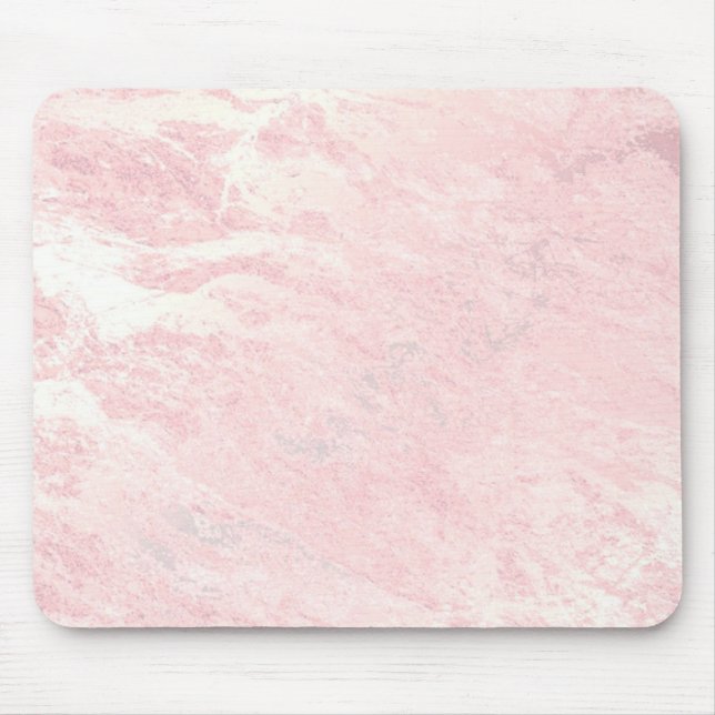 Mousepad Mármaco Dourado de pedra rosa rosa rosa-pastel (Frente)