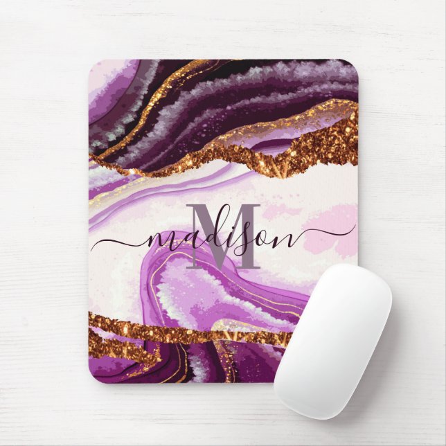 Mousepad Mármaco roxo e lágrima (Com mouse)
