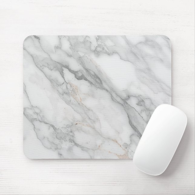 Mousepad Mármore Branco (Com mouse)