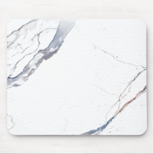 Mousepad Mármore Branco Minimalista
