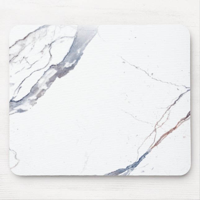 Mousepad Mármore branco minimalista (Frente)