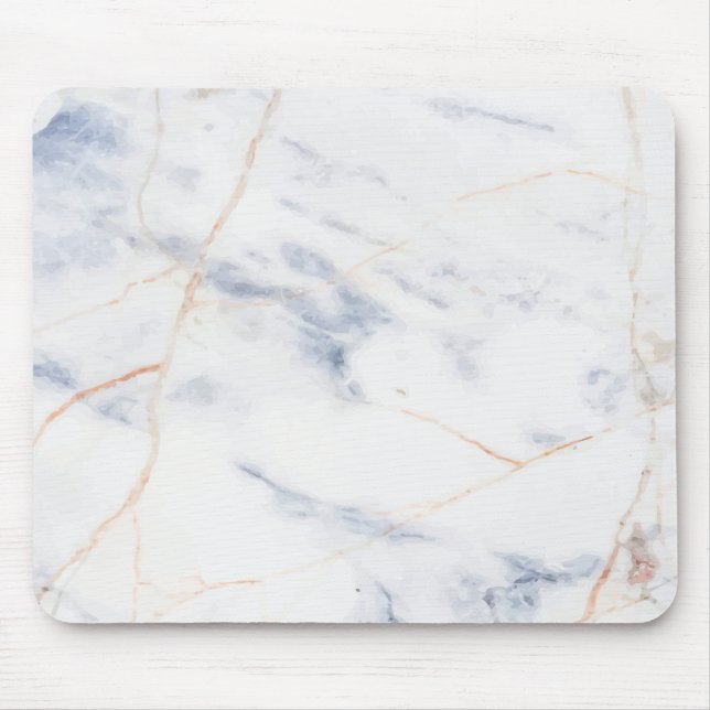 Mousepad Mármore branco minimalista (Frente)