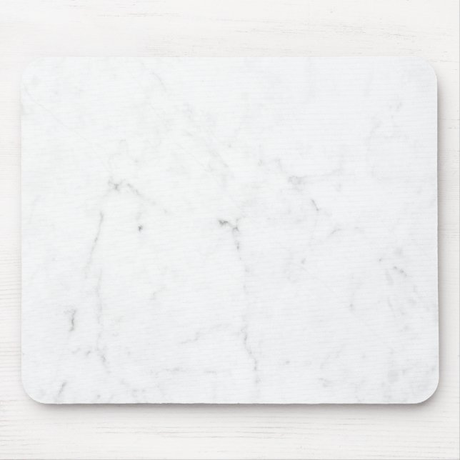 Mousepad Mármore Branco Minimalista (Frente)