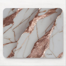 Mousepad Mármore Brilhante de Cobre na Moda